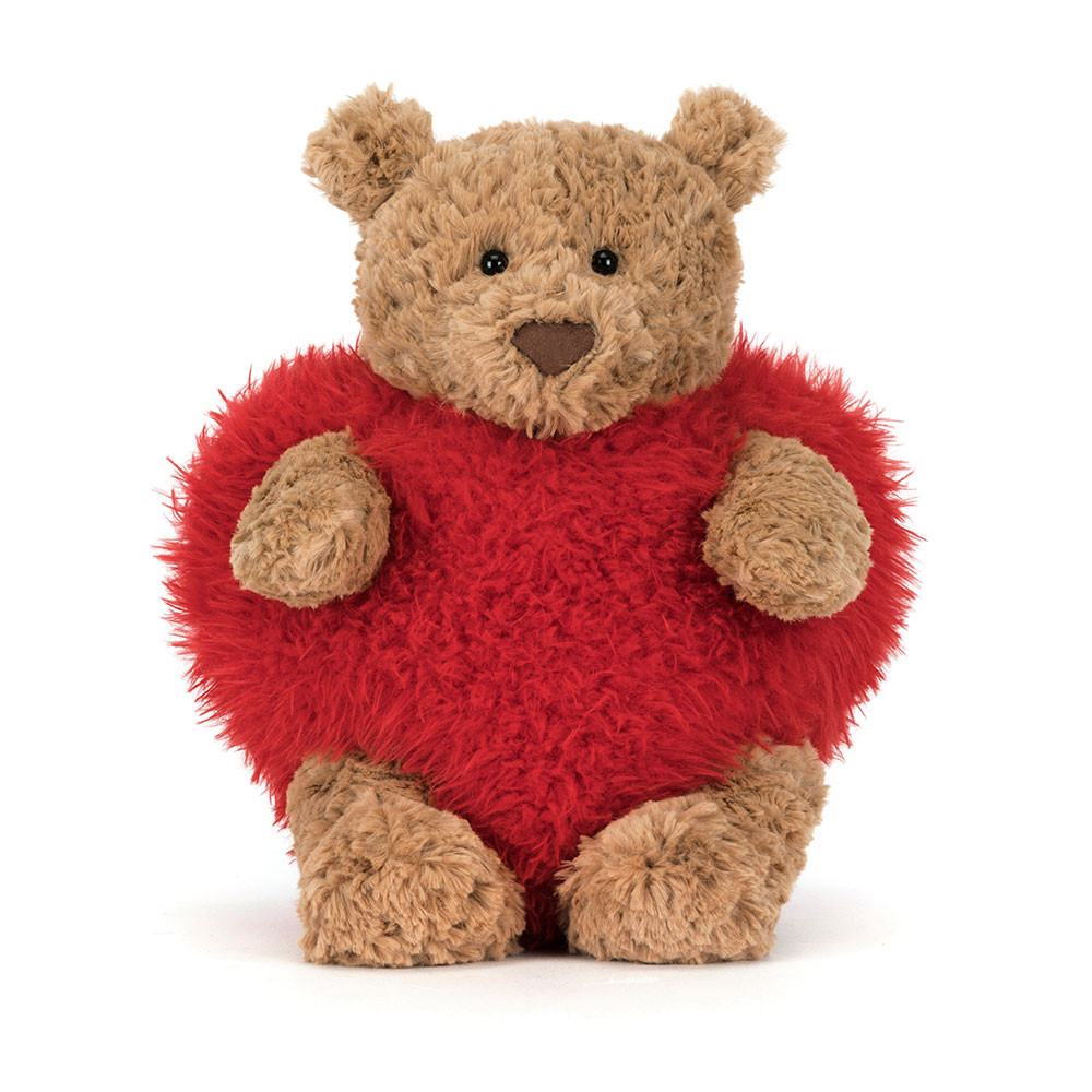 Jellycat Stofftier Bartholomew Bear Heartthrob 