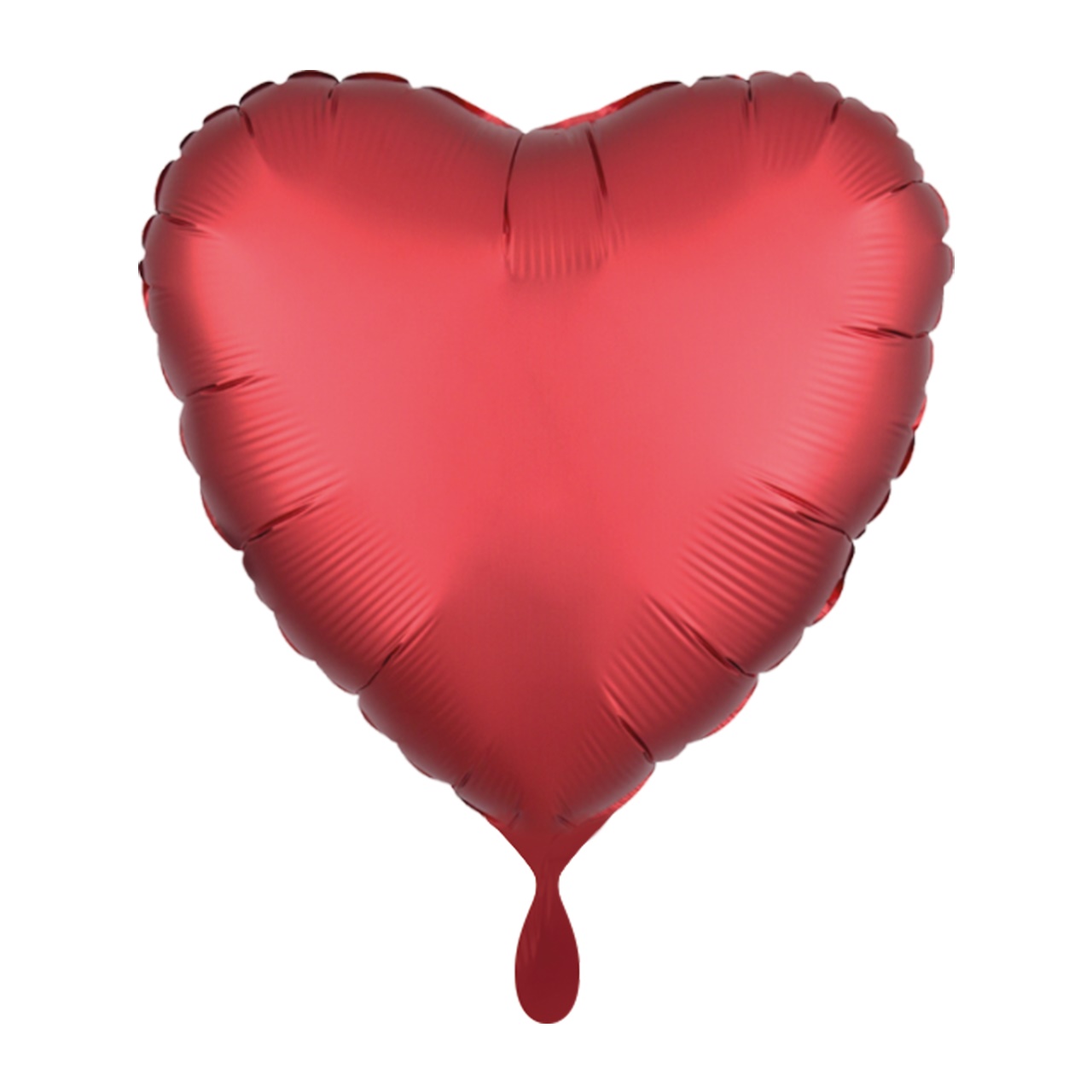 Folienballon Herz Silk Lustre Rot 17"  