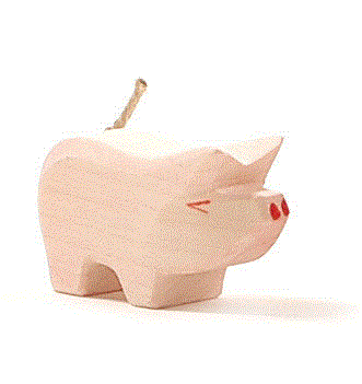 Ostheimer Ferkel Holzfigur