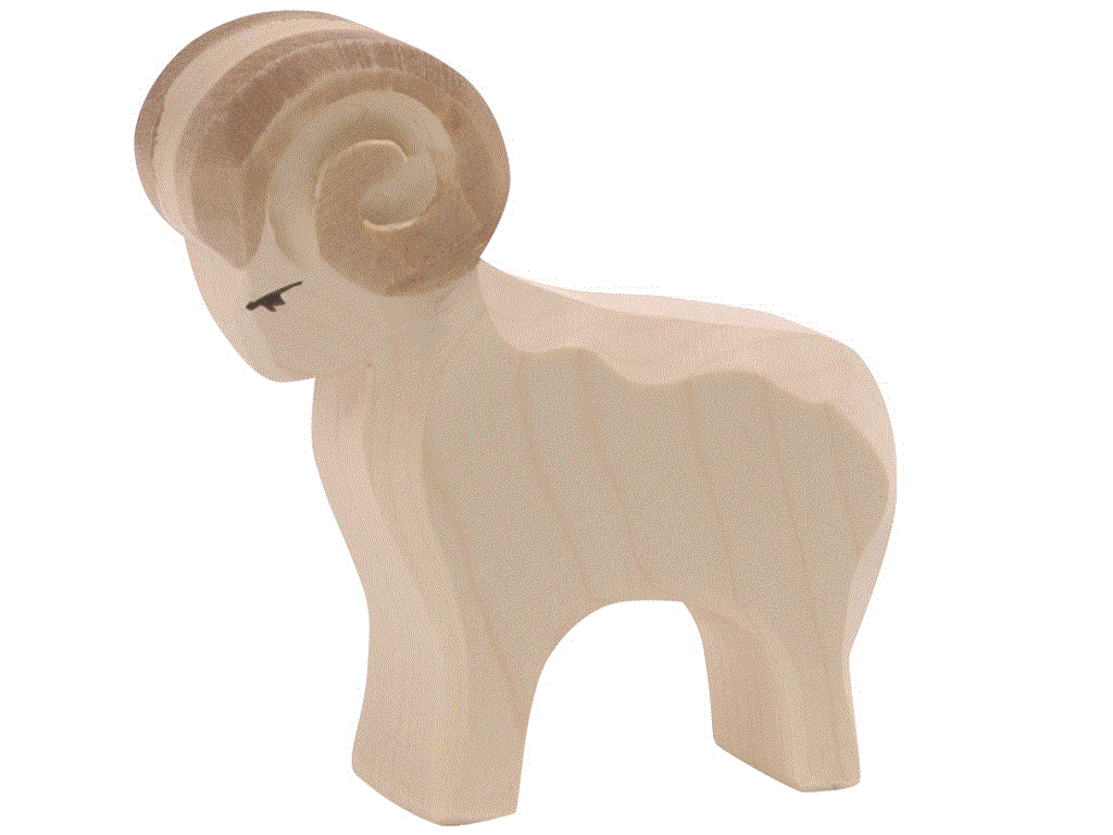 Ostheimer Schafbock Holzfigur