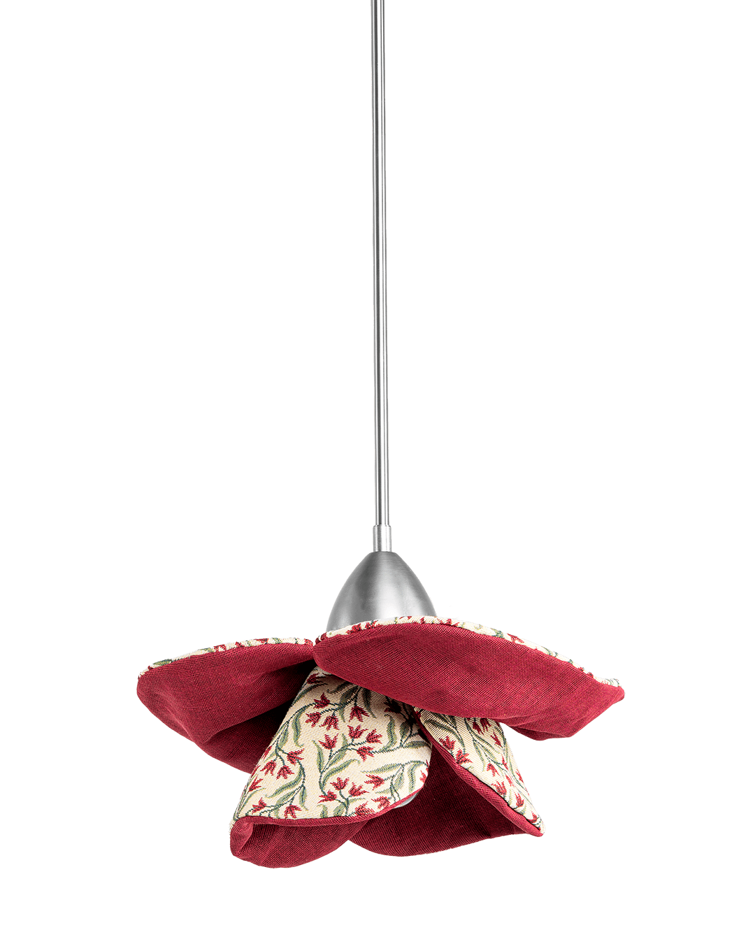 Skitso Hängelampe Mistletoe Poppy - Blütenlampe aus Stoff Luminous Botanica pentant