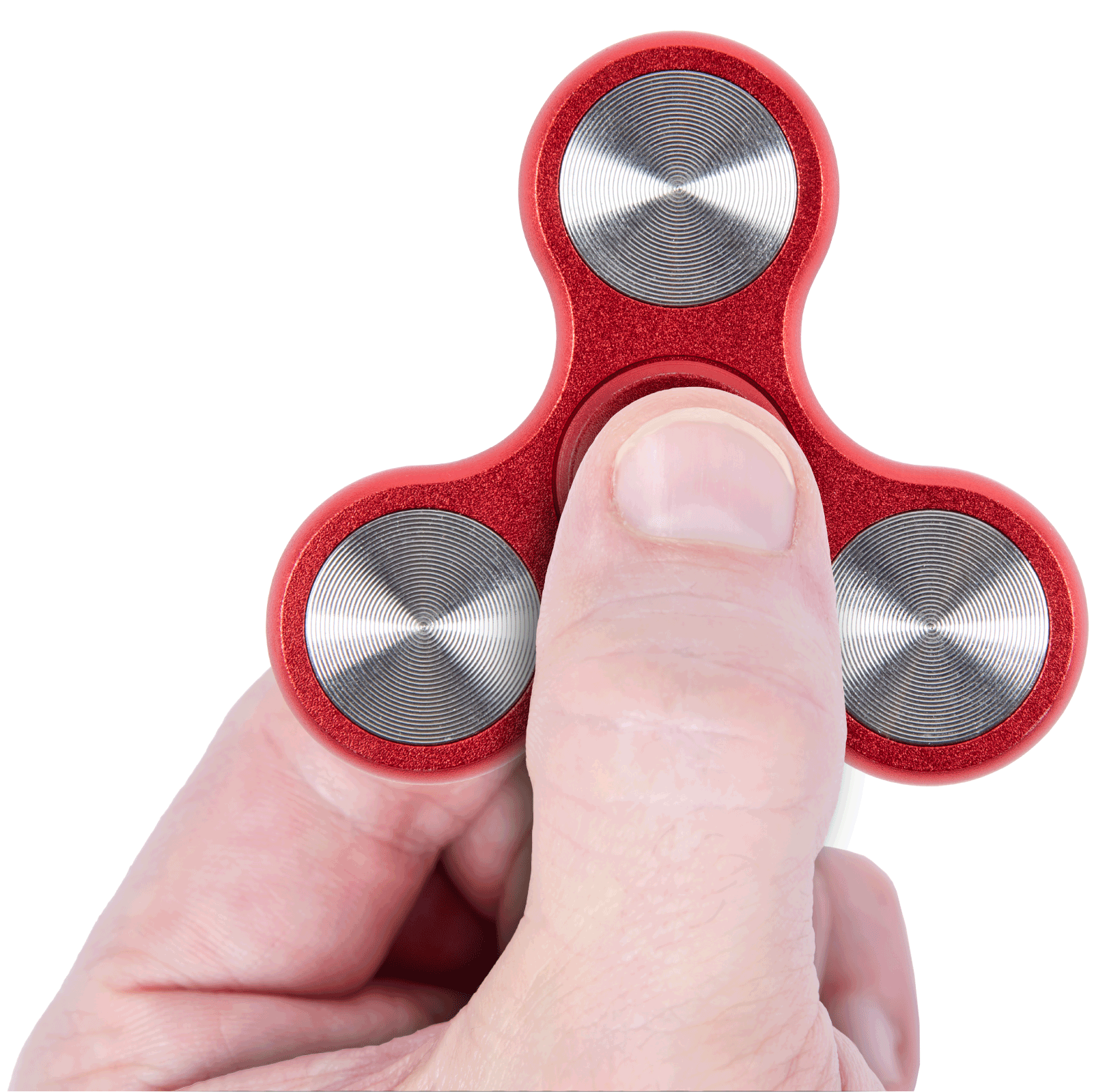 Bopster Metal Fidget Spinner - Red Metall Fidget Toy