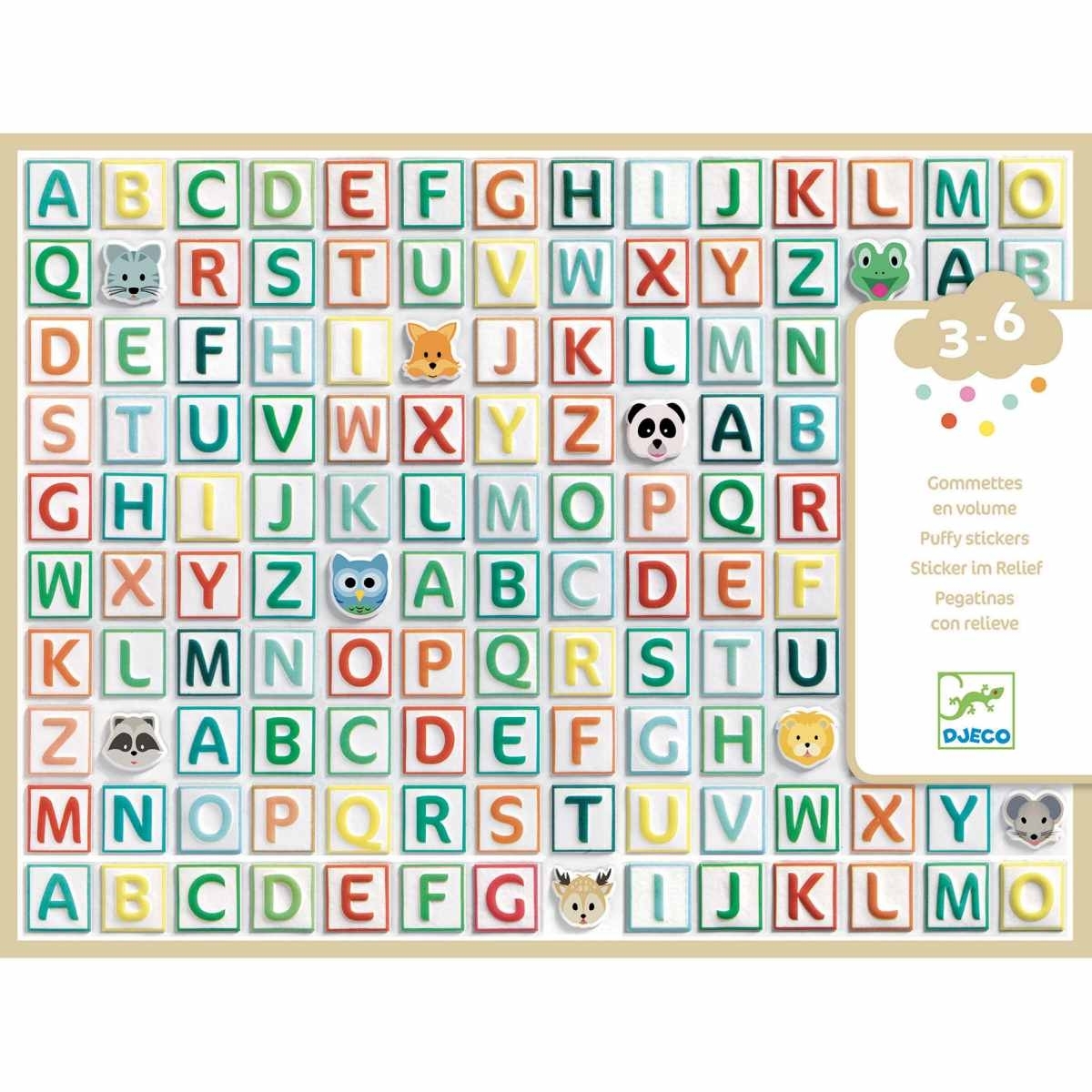 Djeco Sticker: Buchstaben