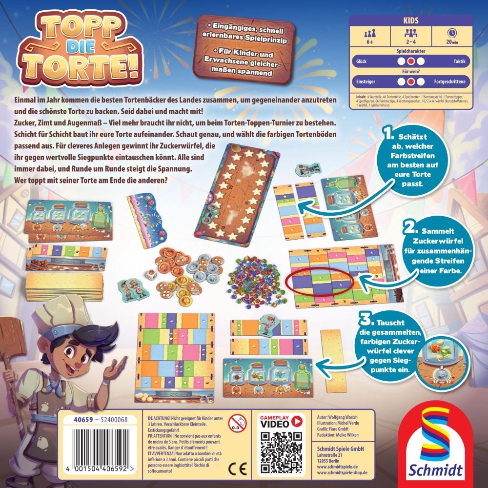 Schmidt Spiele Topp die Torte! Kinderspiel des Jahres 2025