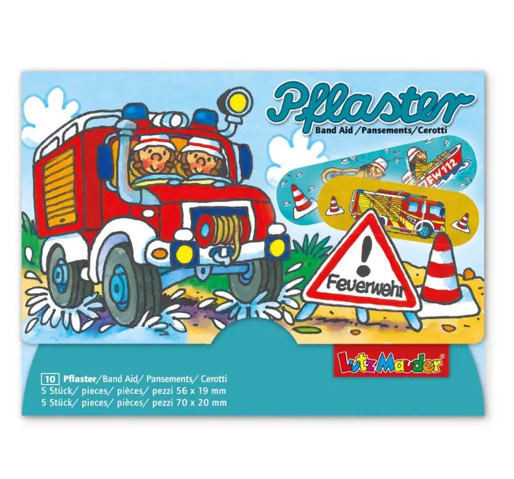 Lutz Mauder Pflasterbriefchen Feuerwehr