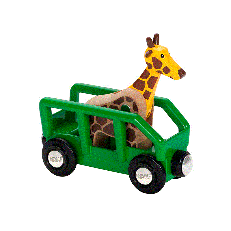 BRIO Giraffenwagen für die Holzeisenbahn