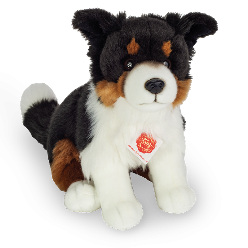 Hermann Teddy Tri-Color Border Collie sitzend 30 cm Stofftier Hund