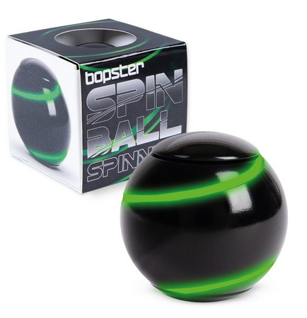 Bopster Fidget Spinner Ball - black & green glow in the dark Metall Fidget Toy