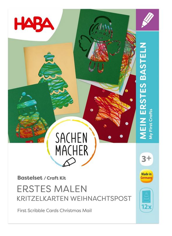 Haba Sachenmacher Bastelset Erstes Malen Kritzelkarten Weihnachtspost 