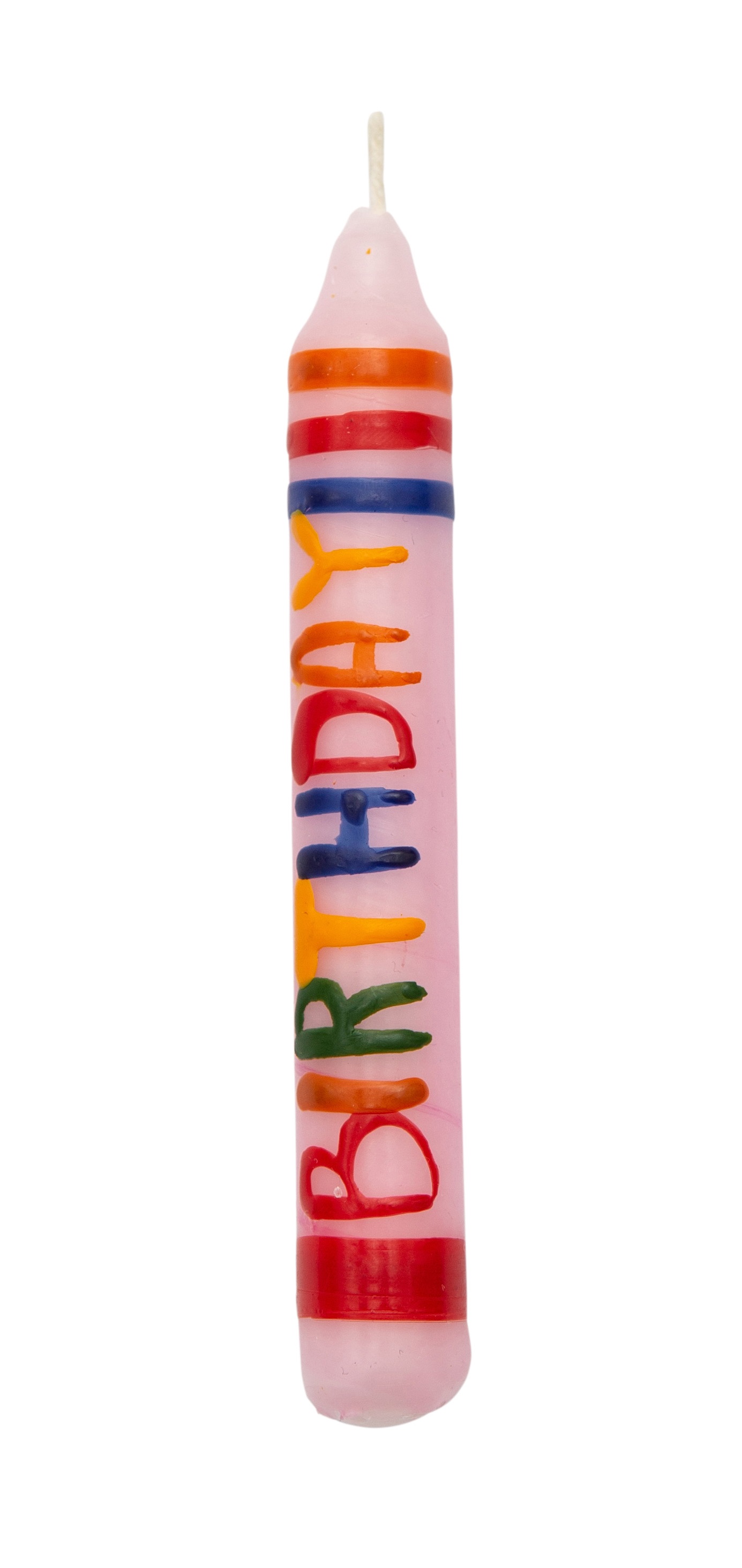 Ahrens Kerze Happy Birthday rosa 
