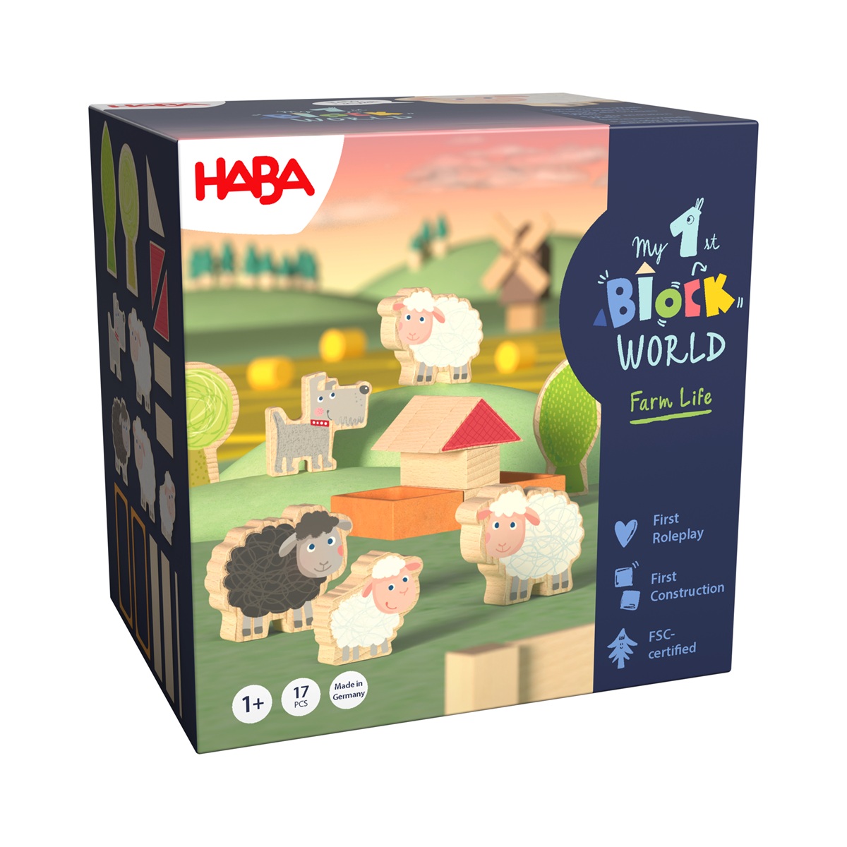 Haba My 1st Block World – Schafweide Walli Bausteinwelt ab 1 Jahr