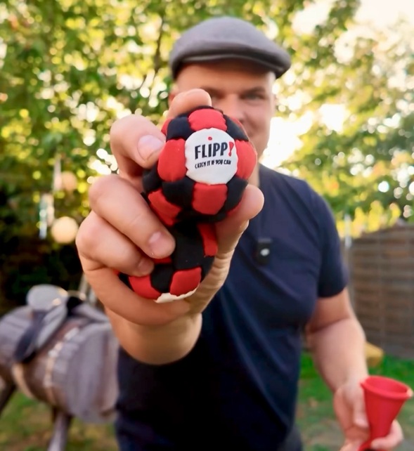 Footbag Flippy-Sack – Geschicklichkeitsspiel für draußen & unterwegs