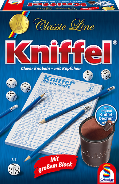 Schmidt Spiele Classic Line Kniffel®  mit großem Spielblock