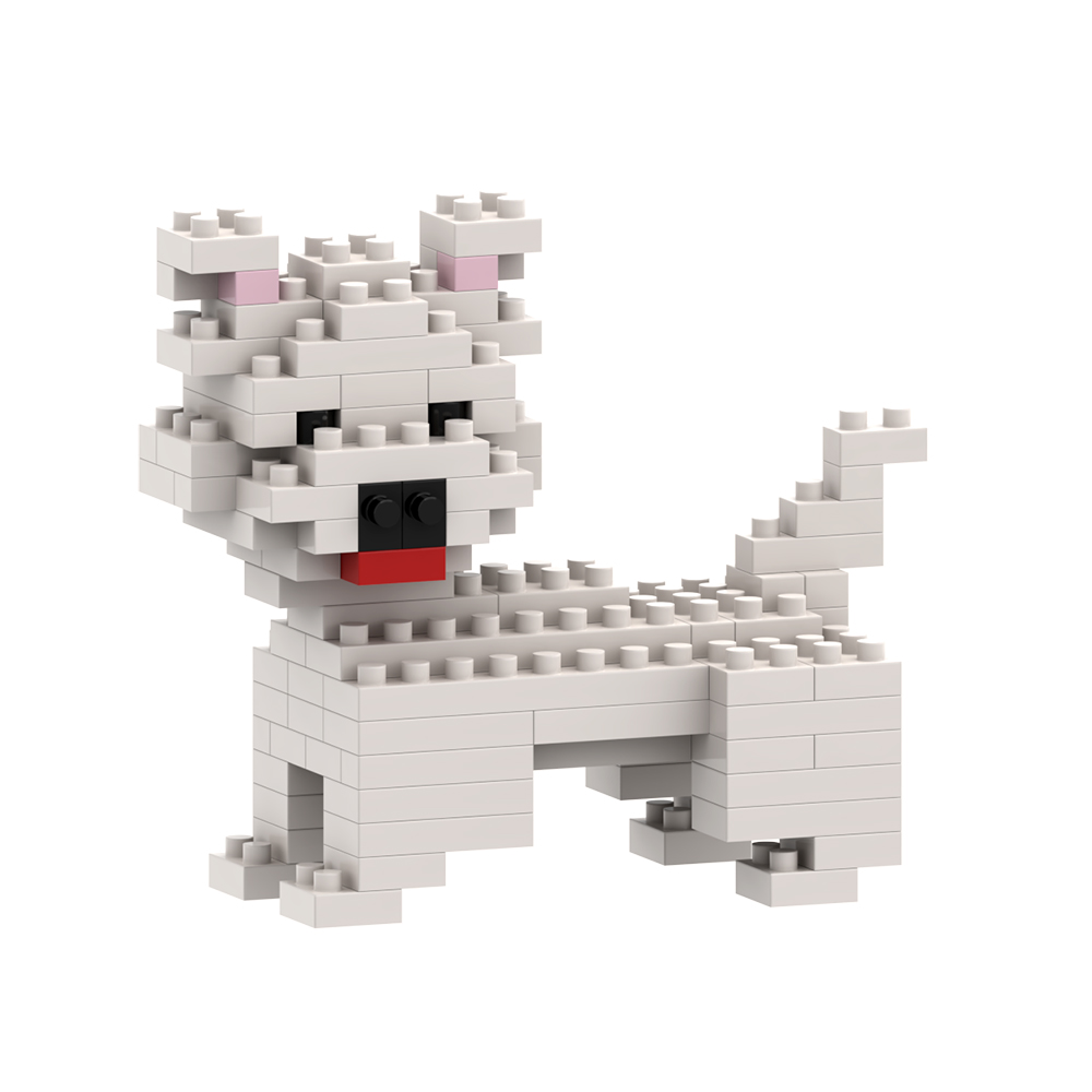 Brixies Hund 95 Mini-Klemmbausteine