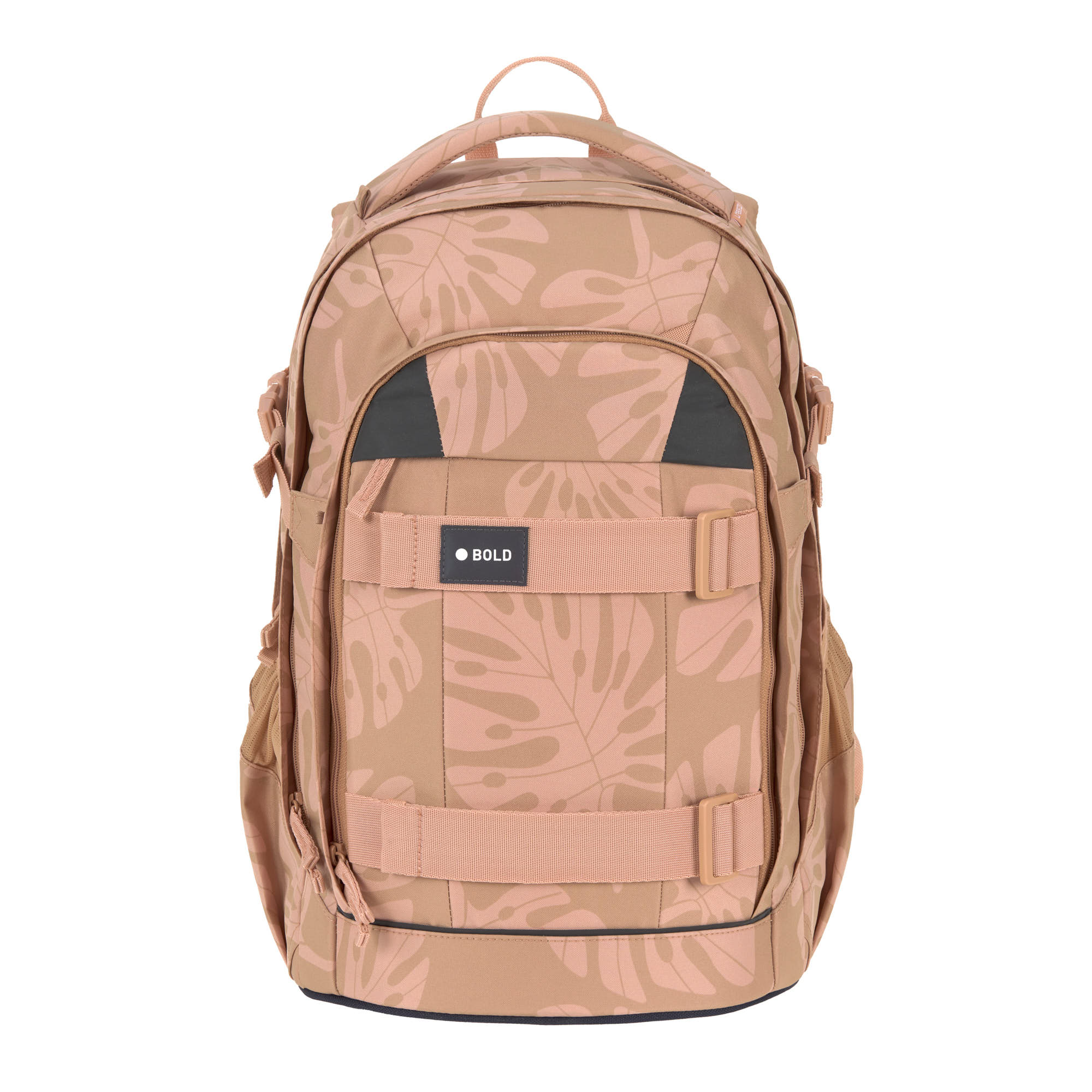 Lässig Schulrucksack Origin Bold Leaves caramel Schultasche ca. ab Klasse 5 