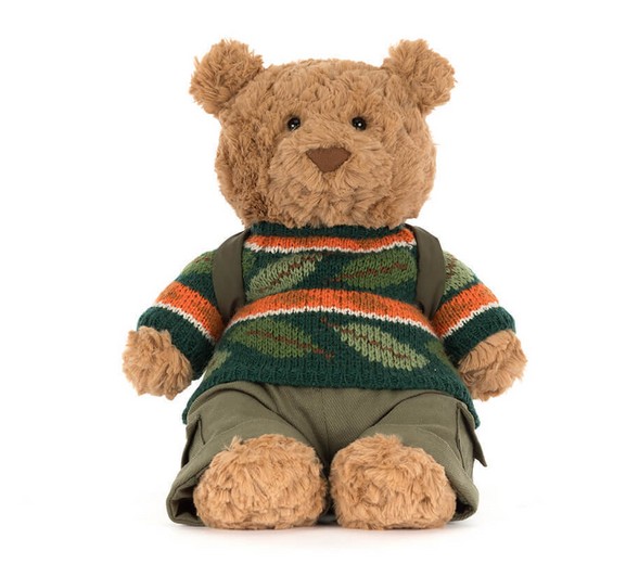 Jellycat Stofftier Bartholomew Bear Hiking Outfit