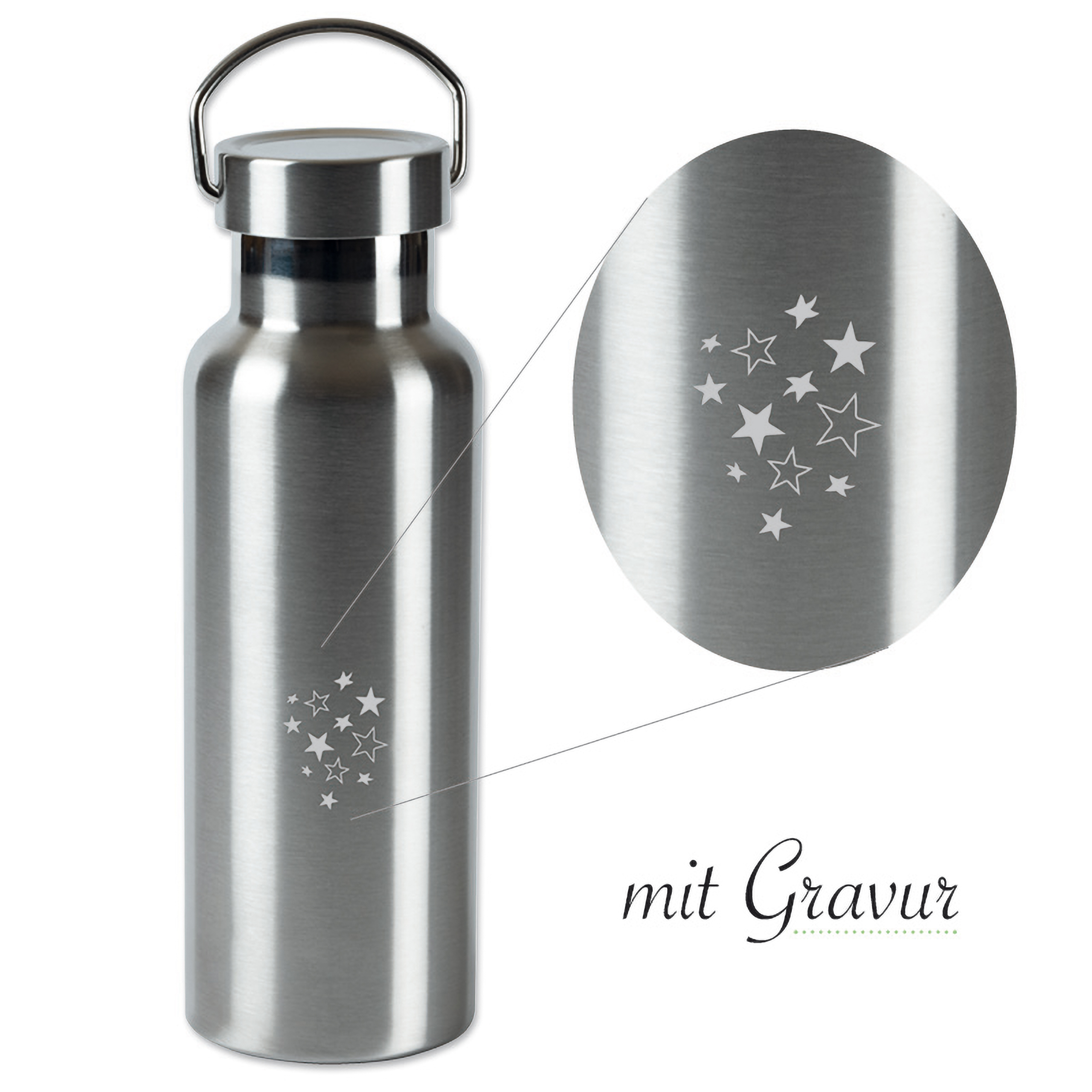 Lutz Mauder TapirElla Edelstahl Trinkflasche Sterne 0,5l