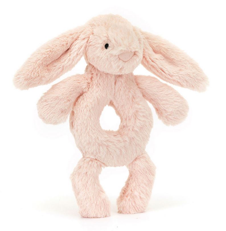 Jellycat Greifling Bashful Bunny Ring Rattle Blush Rassel rosa
