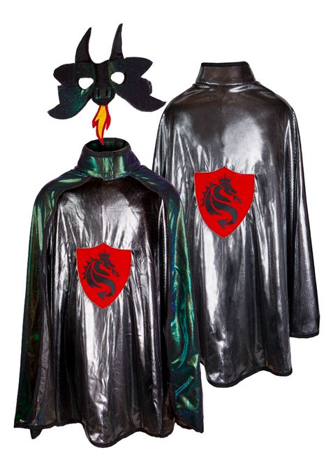 Great Pretenders Ultimativer Drachen-Ritter-Umhang mit Maske 4-6 Jahre Wende-Umhang