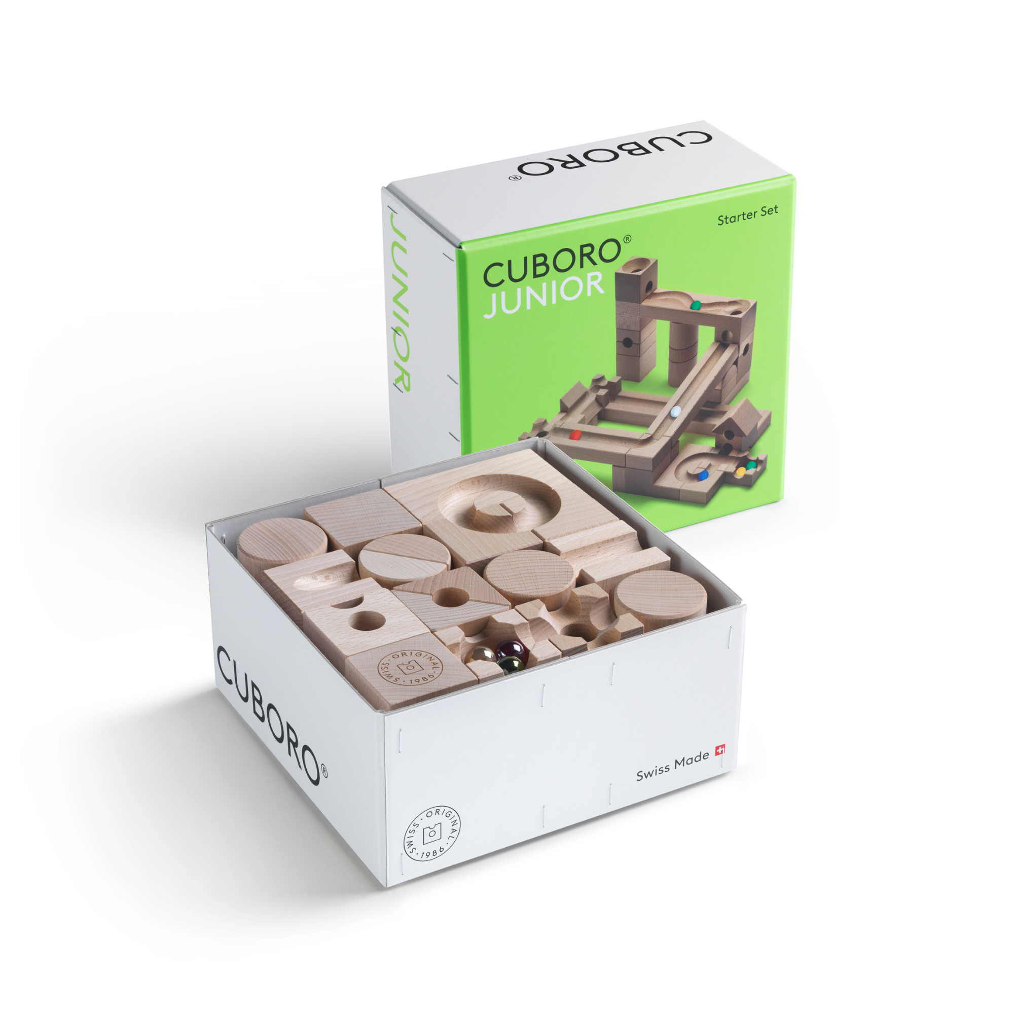 Cuboro Kugelbahn Starter Set Junior  - 40 Elemente - ab 3 Jahren