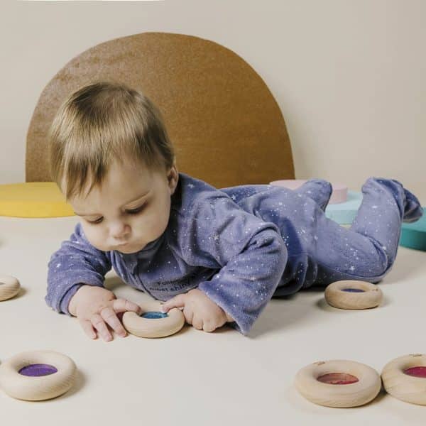 Petit Boum Sensory Calm Donut Red Sensorik Spielzeug für Babys
