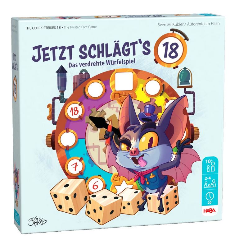 Haba Jetzt schlägt's 18!  Das verrückte Uhren Bau Spiel