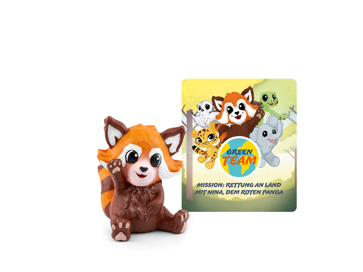 Tonies Hörfigur Green Team Mission Rettung an Land mit Nina, dem roten Panda