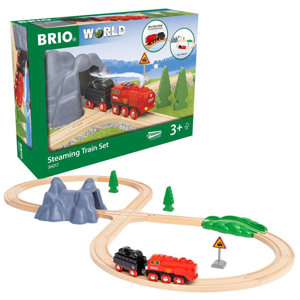 BRIO Batterie-Dampflok Set