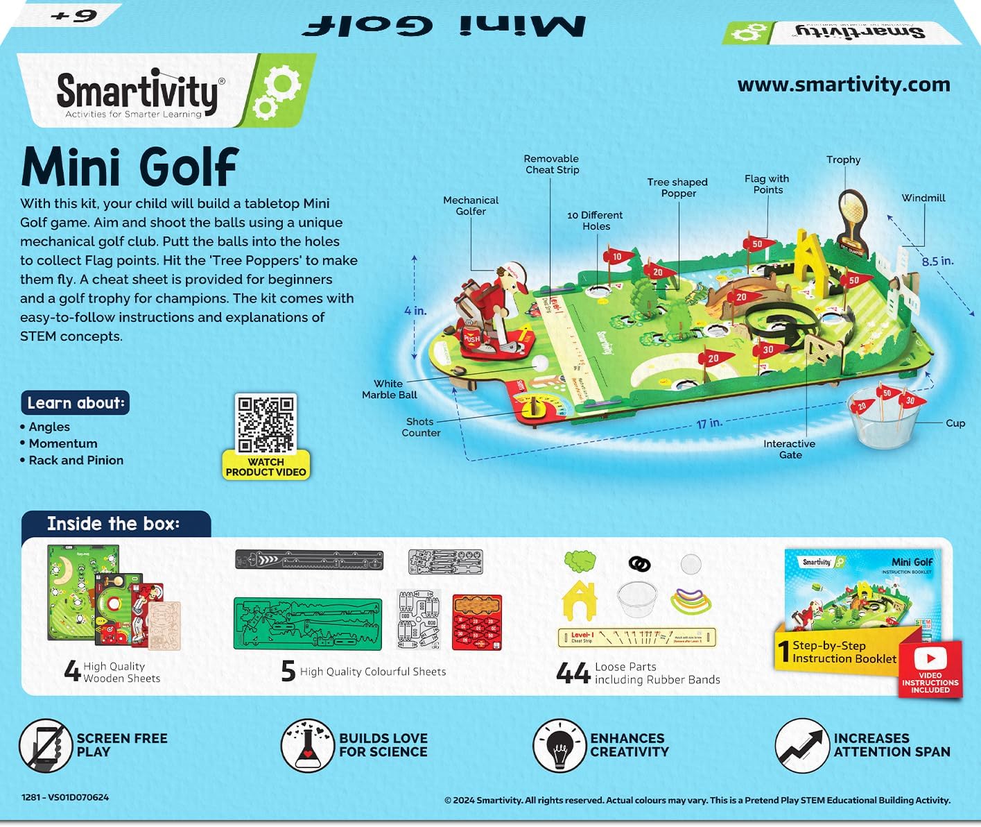 Smartivity Holz-Bausatz Mini Golf