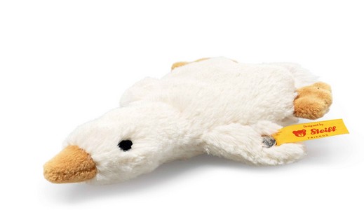 Steiff Gilda Gans Greifling mit Rassel 13 cm weiss