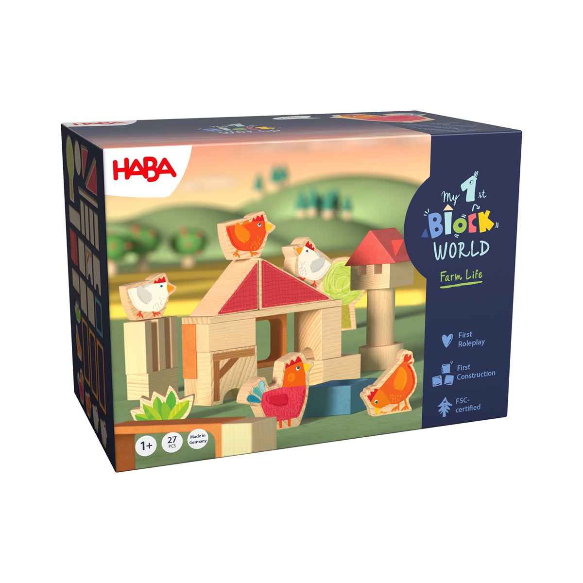 Haba My 1st Block World – Hühnerhof Kikeriki Bausteinwelt ab 1 Jahr