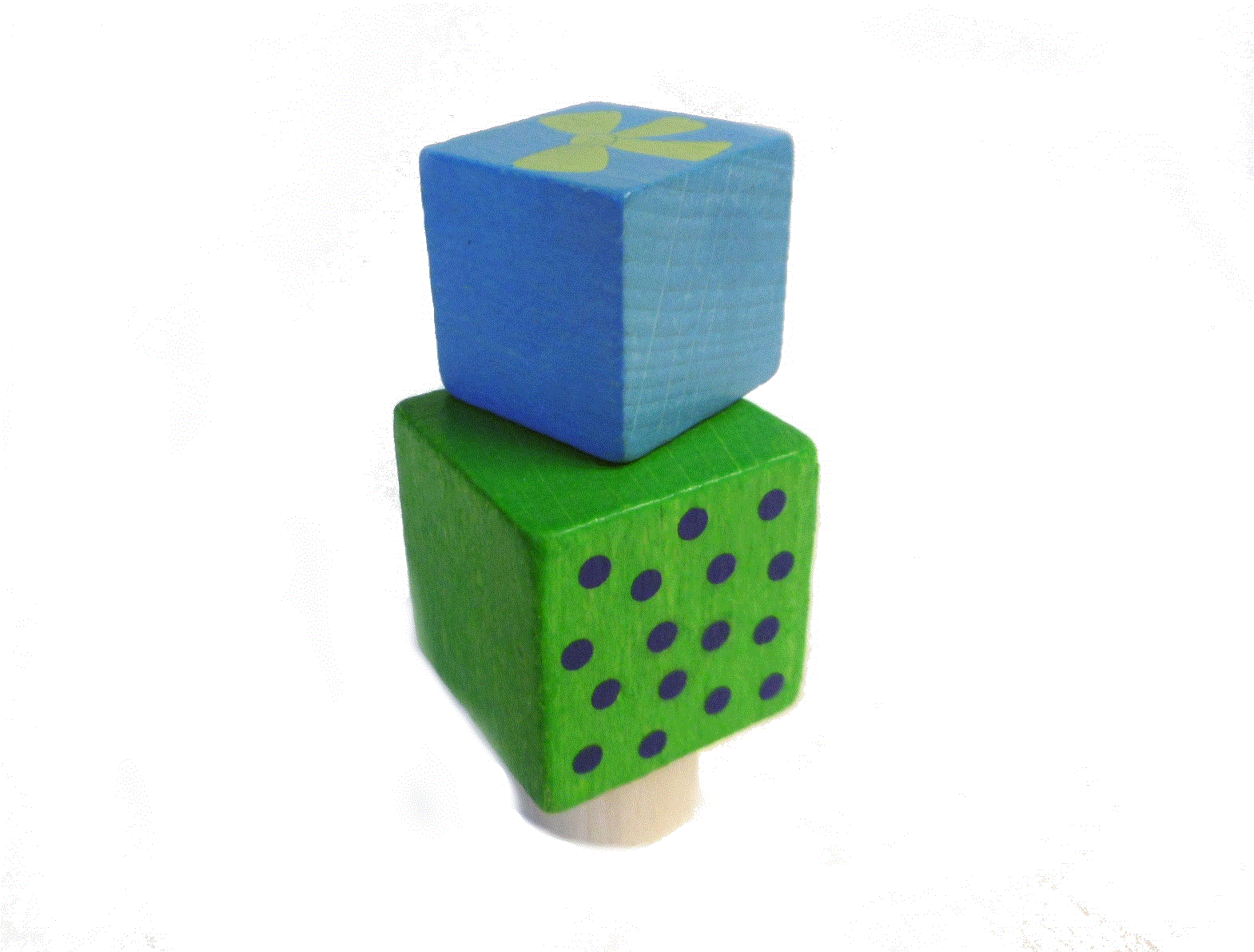 rundum/ARS Stecker Päckchen blau/grün für Geburtstagsringe