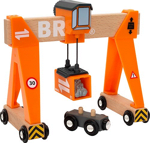 BRIO Container-Verladekran für die Holzeisenbahn