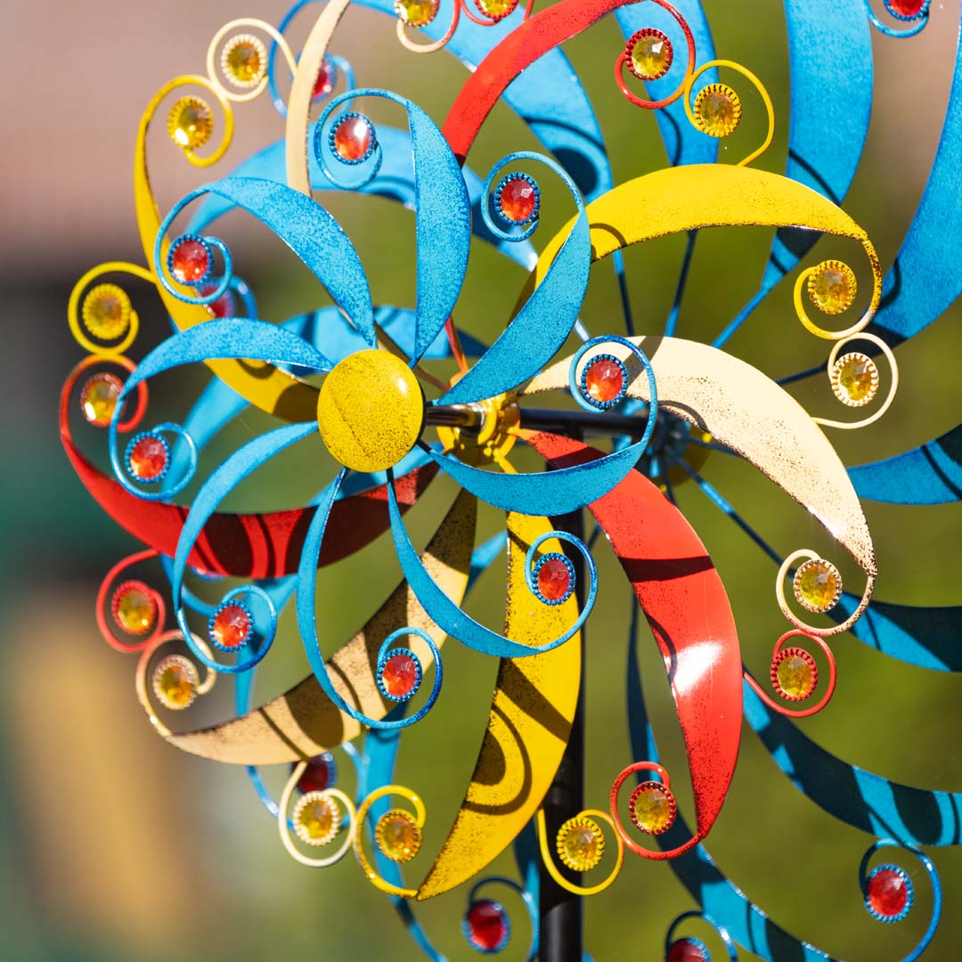 Kinetic Art Metall-Windspiel Aero Spin Triple