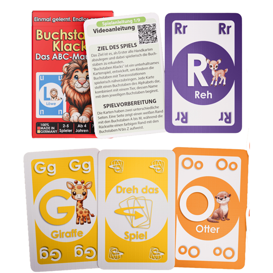 Kartenspiel Buchstaben Klacks Pocket-Edition Löwe
