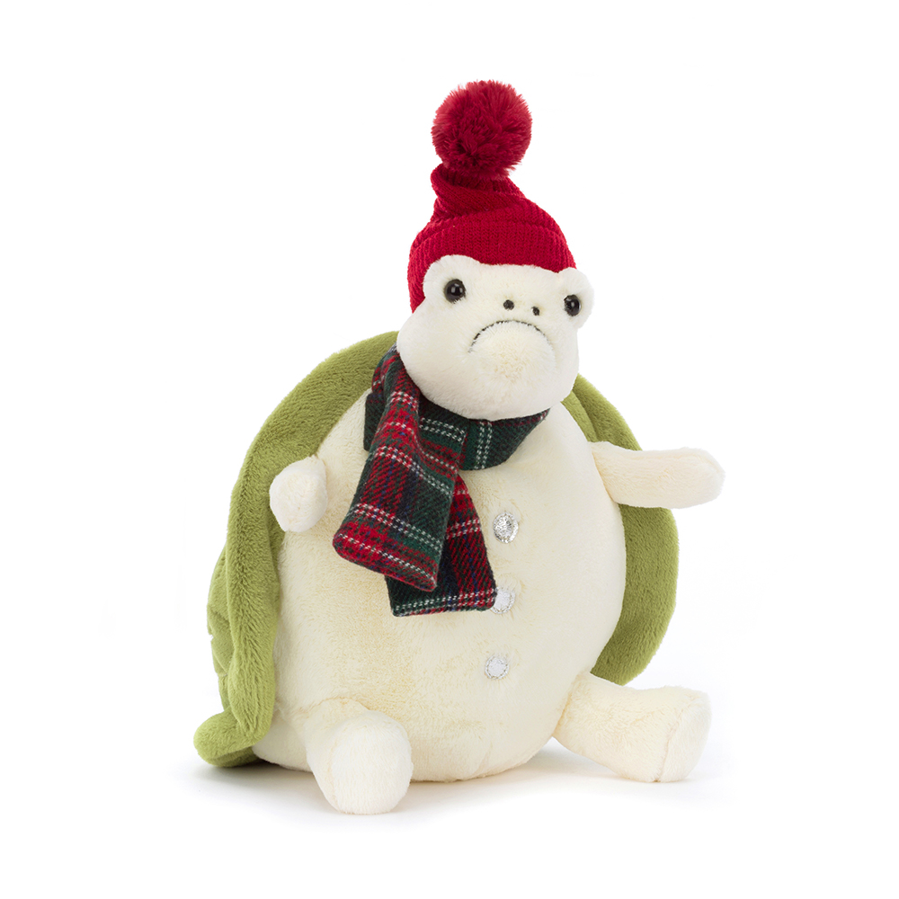 Jellycat Stofftier Snowman Timmy Turtle Schneemann Schildkröte Plüschtier