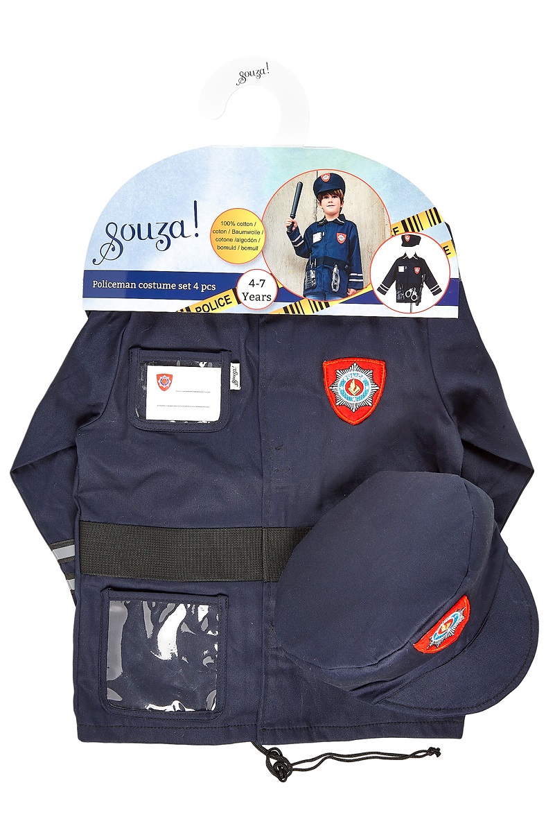 Souza for Kids Polizei-Kostümset 5-7 Jahre