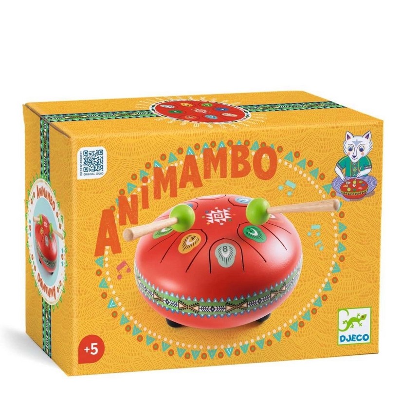 Djeco Animambo Zungentrommel rot
