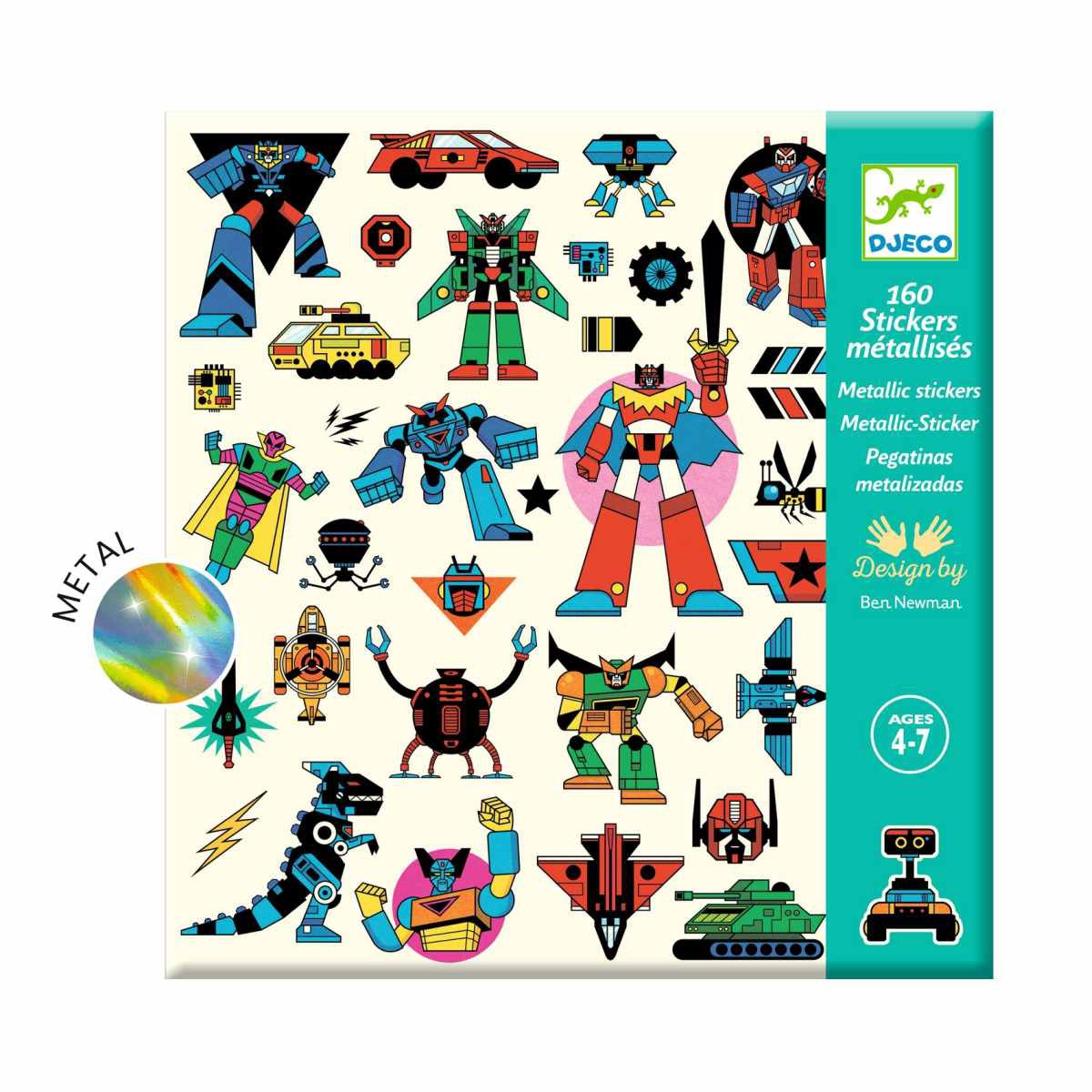 Djeco Sticker Set Roboter