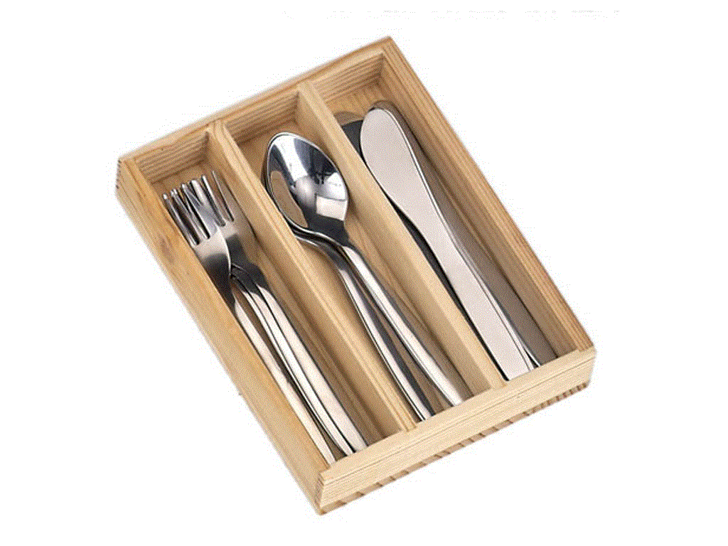 Glückskäfer Besteck Edelstahl,12-tlg., Holzk.