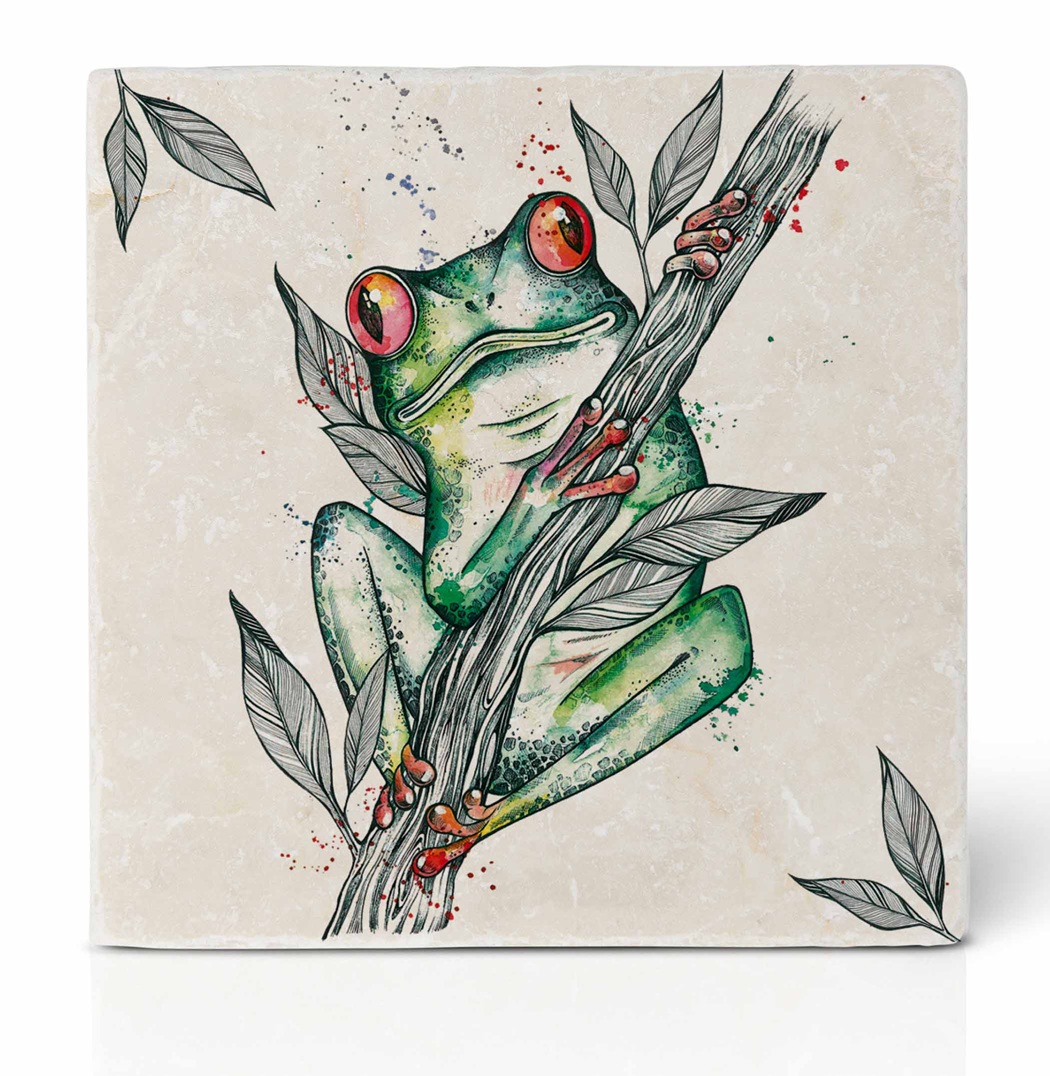 Ligarti Fliesenuntersetzer Frosch