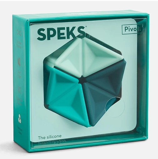 SPEKS Pivot Teal Silicon Fidgettoy