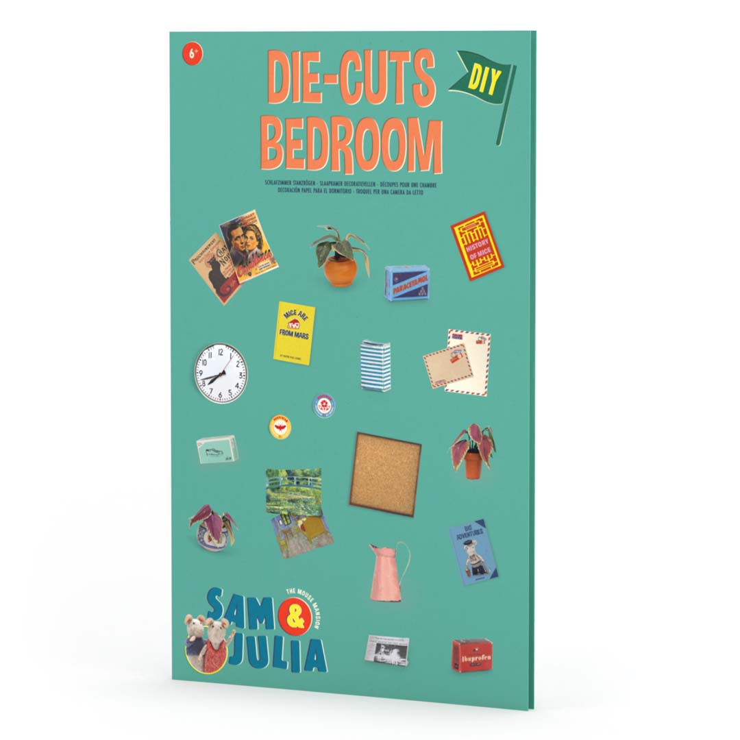 Sam und Julia Mäusehaus Baukastenset Elternschlafzimmer Minis DIY Puppenhaus Deko Zubehör