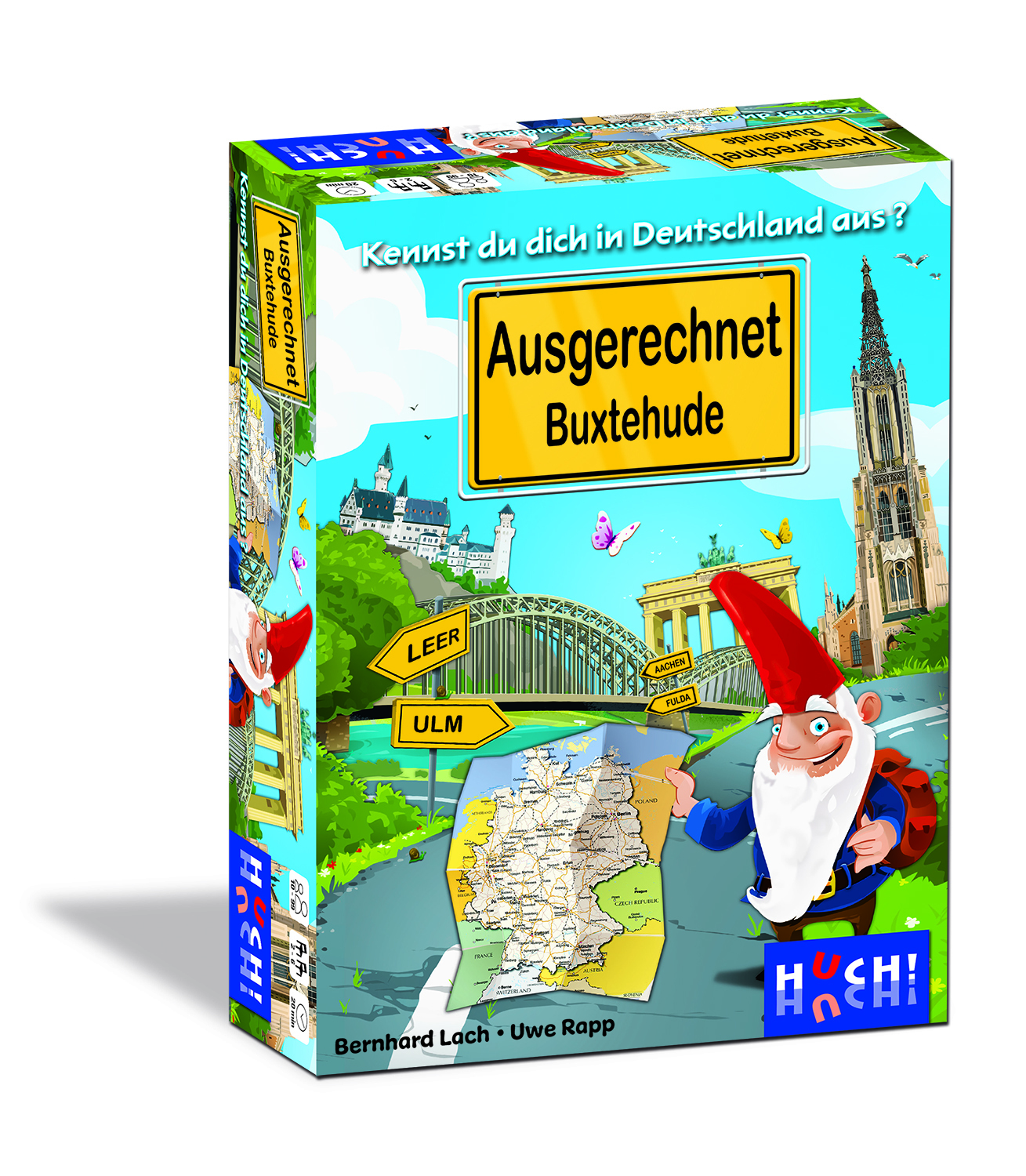 Huch! Familienspiel  Ausgerechnet Buxtehude Geographie- und Bluffspiel