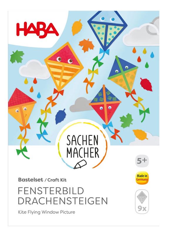 Haba Sachenmacher Bastelset Fensterbild Drachensteigen 