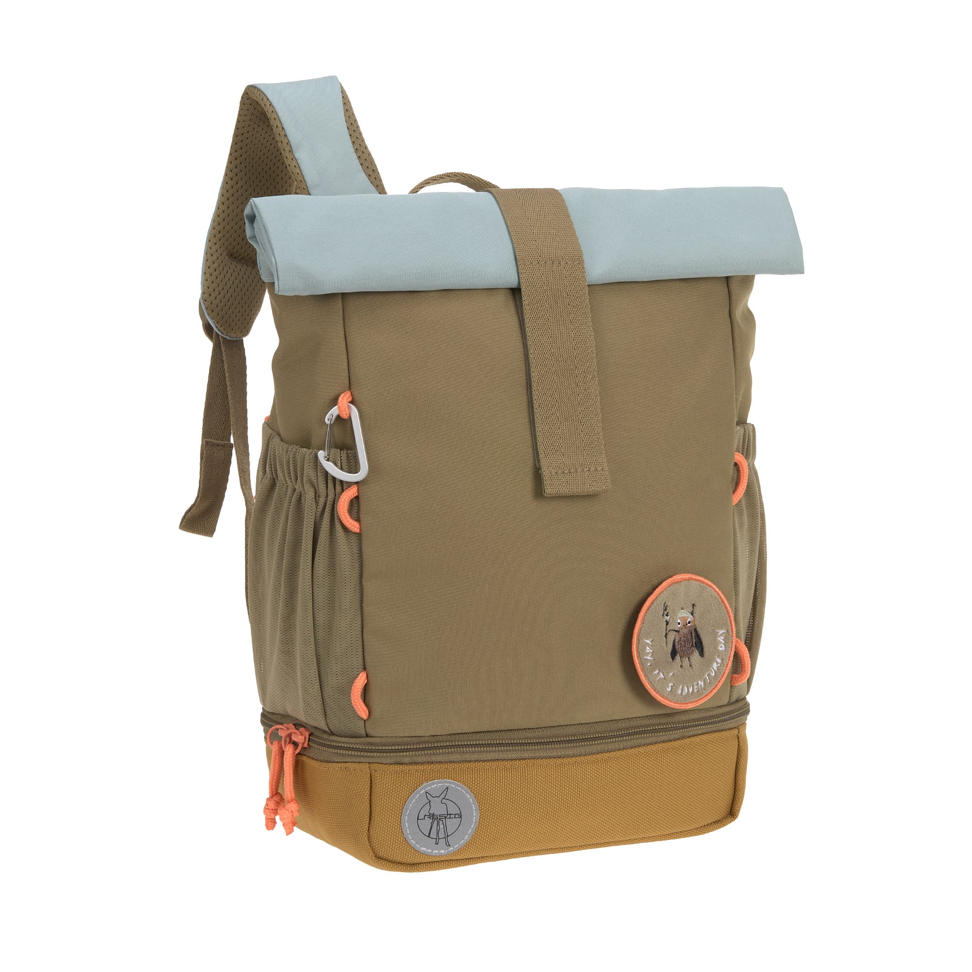Lässig Mini Rolltop Backpack Nature olive