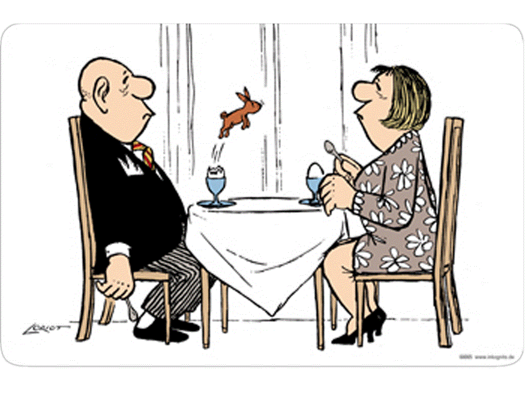 Frühstücksbrettchen Loriot: Häschen