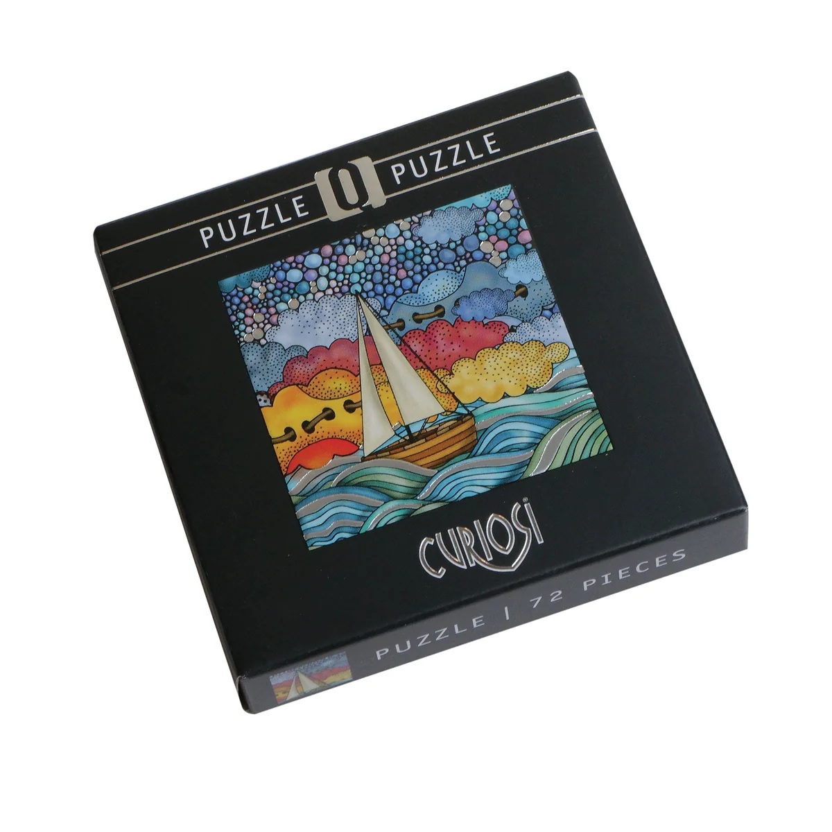 Curiosi Q-Puzzle Silber 02 Segelboot
