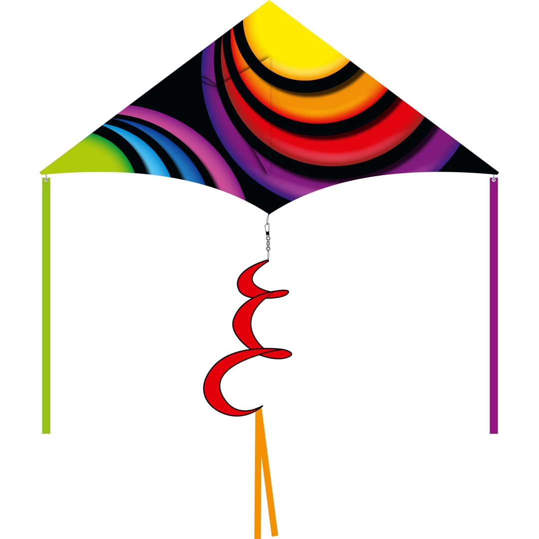 Invento Delta Rainbow Circles Kinderdrachen bzw. Einleiner 2m