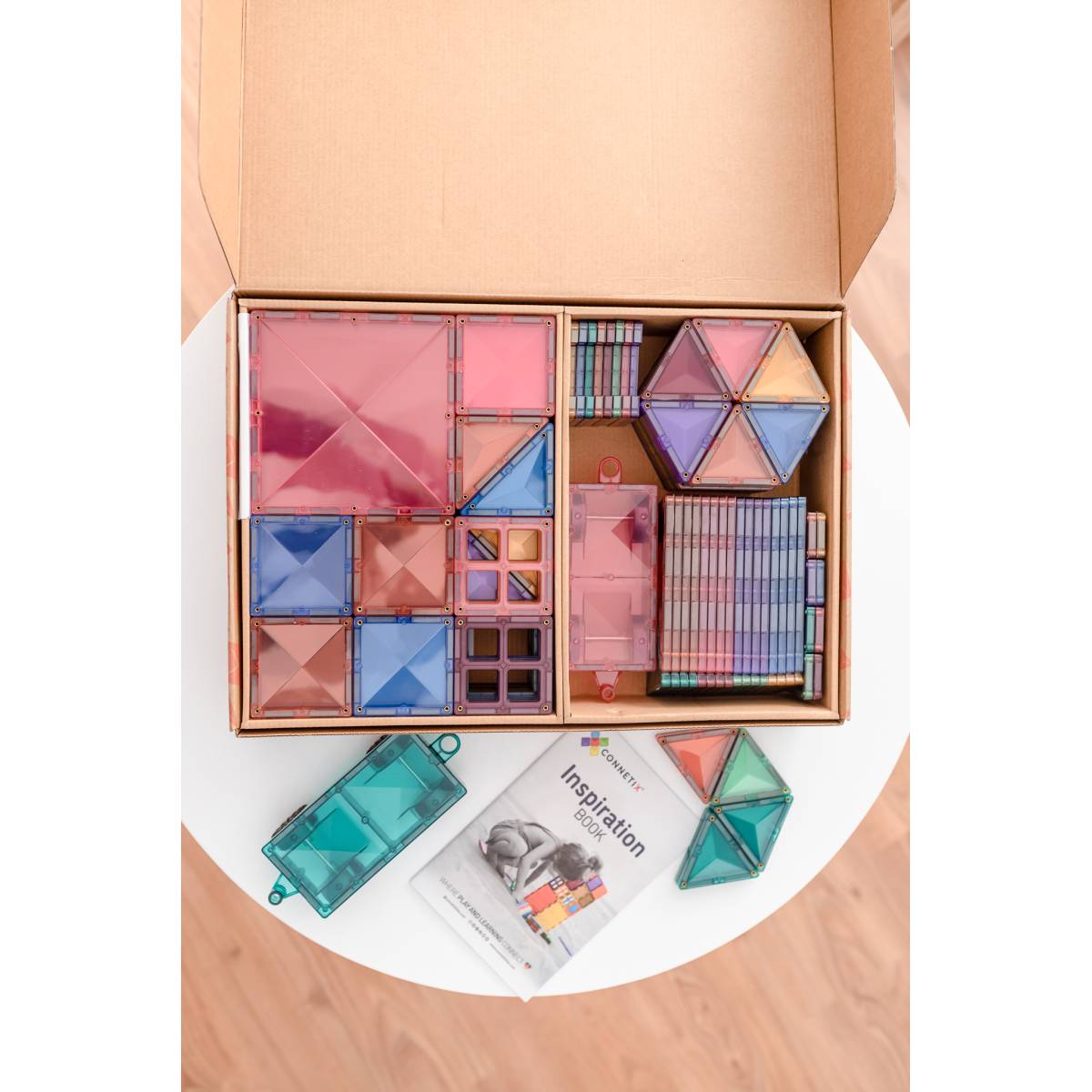 Connetix Magnetbausteine Rainbow Pastel Mega Pack  202 Teile